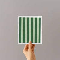 Sponge Cloth | Green Stripes